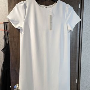 White above the knee dress